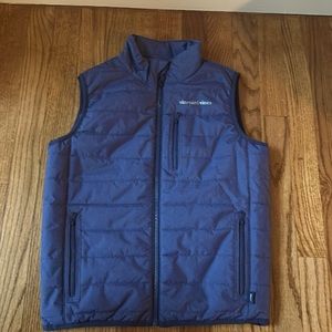Excellent condition Vineyard Vines boys blue vest size M (12-14)